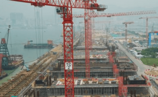 RMD Kwikform column formwork on Kai Tak Cruise Terminal building