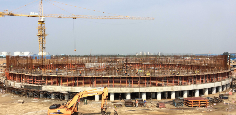 LNG oil and gas construction project