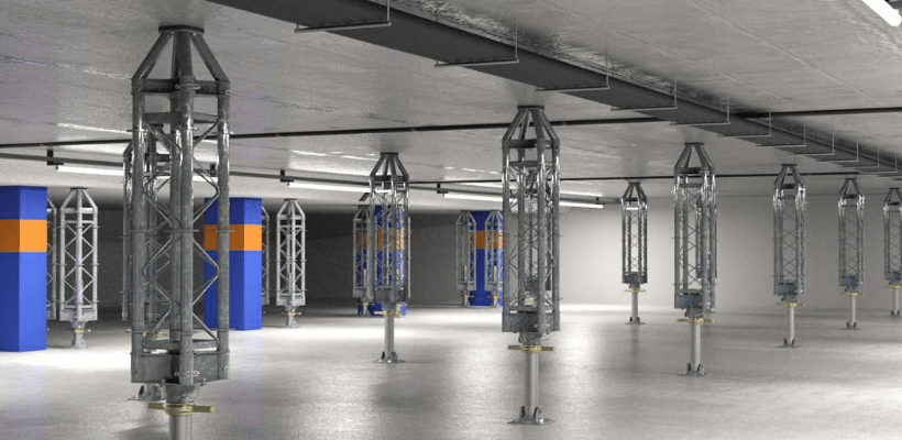 Tetrashor, a heavy-duty propping system.