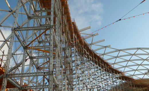 Image of reconstruction commencing on Adelaide Oval.