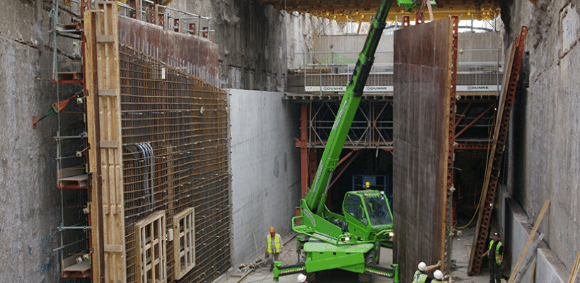 RMD Kwikform's tunnel form system on the Tyne Tunnel