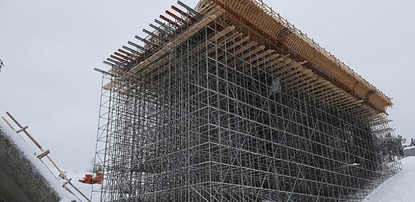 RMD Kwikform's shoring on the Saggrenda Bridge