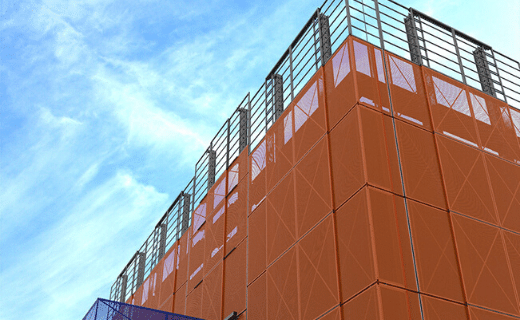 Debris protection for high rise construction