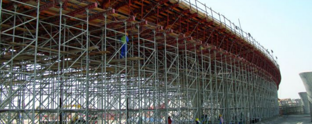 Image showing rapidshor in use throughout a construction project.