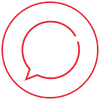 icon of speech bubble for humility